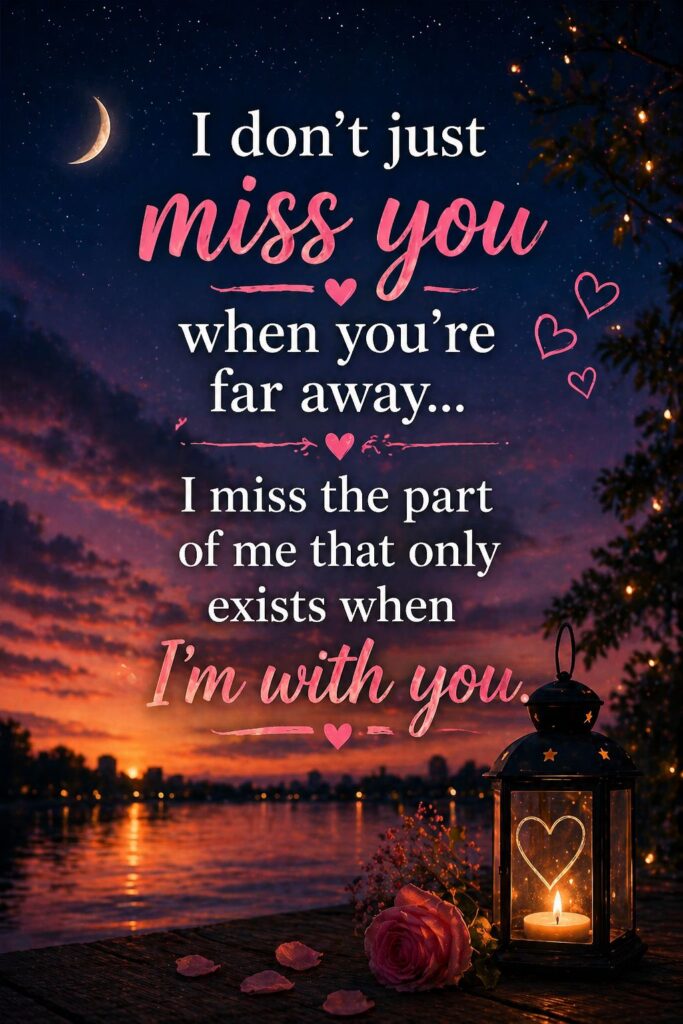 long emotional love messages for her-romantic long distance love quotes images with night sky and lantern