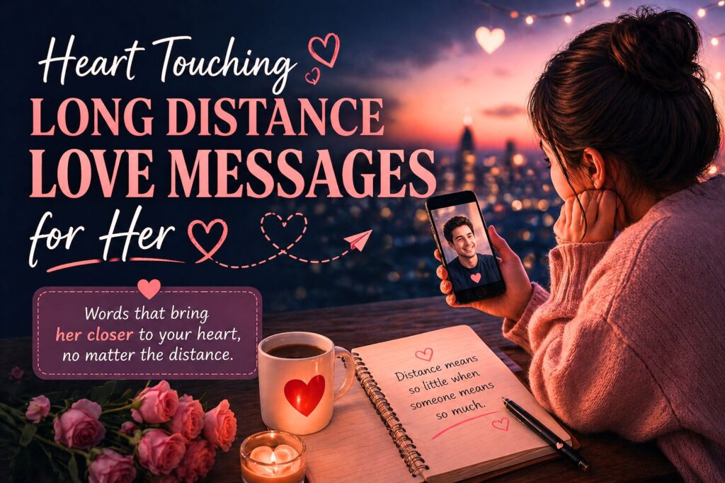 Heart Touching Long Distance Love Messages for Her-wishmsg