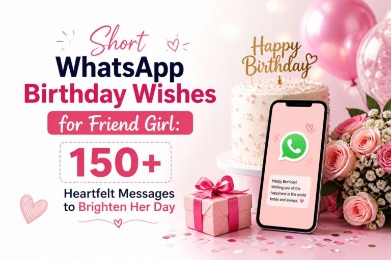 Short Whatsapp Birthday Wishes for Friend Girl-WishMsg