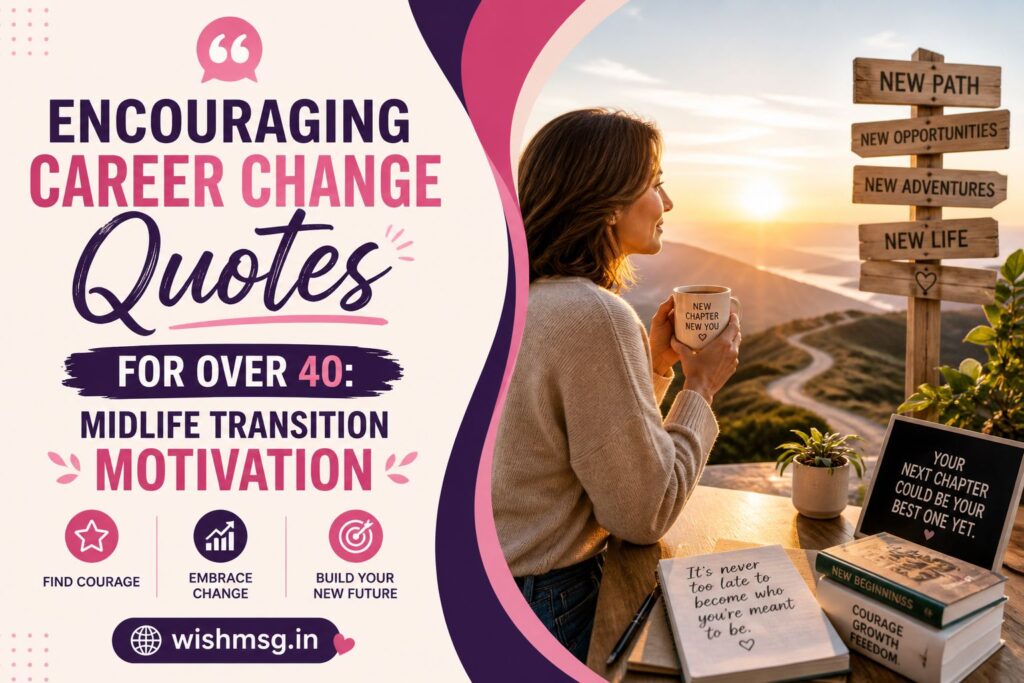 Encouraging Career Change Quotes for Over 40: Midlife Transition Motivation