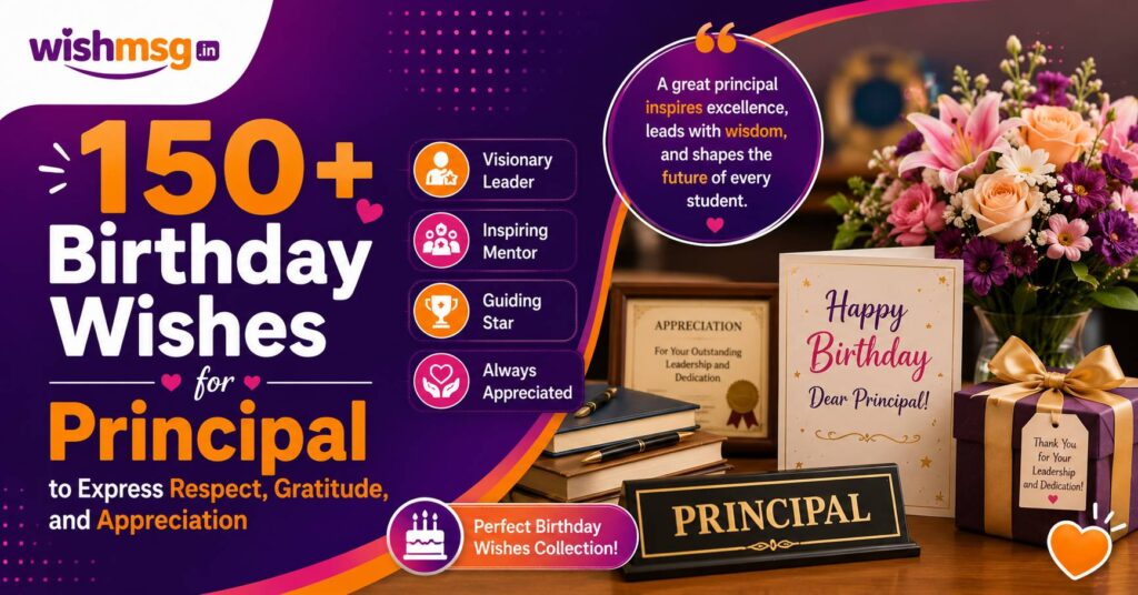 150+ Birthday Wishes for Principal to Express Respect, Gratitude, and Appreciation