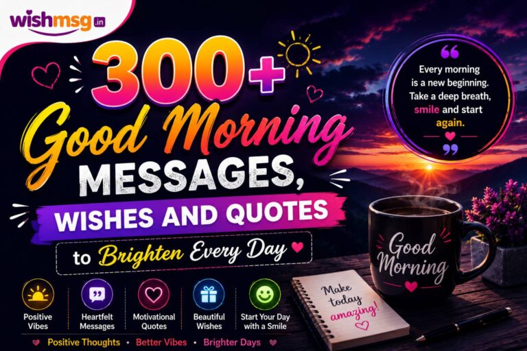 300+ Good Morning Messages, Wishes and Quotes to Brighten Every Day
