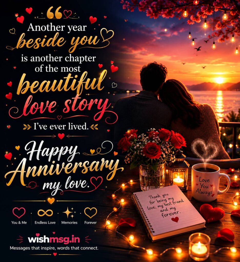 Romantic Anniversary Wishes for Husband