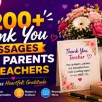 Thank You Messages from Parents to Teachers