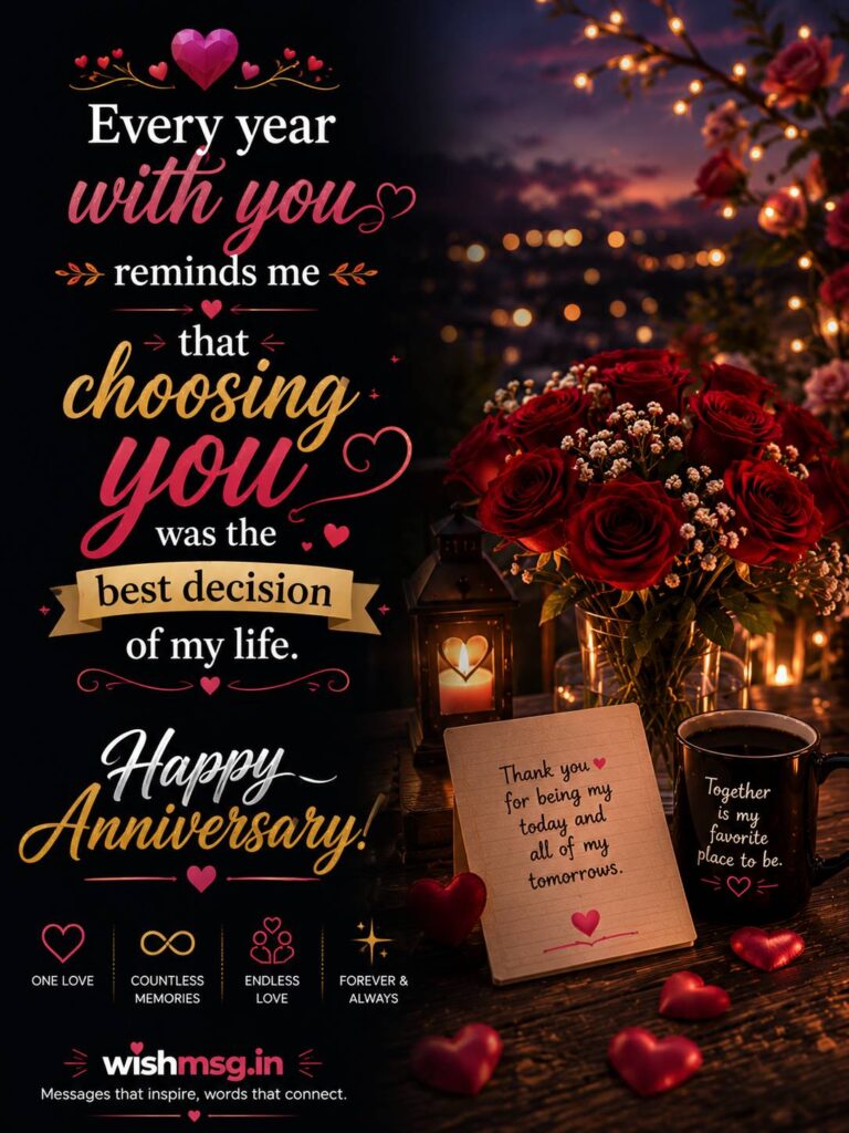 Wedding Anniversary Wishes for Husbanyd